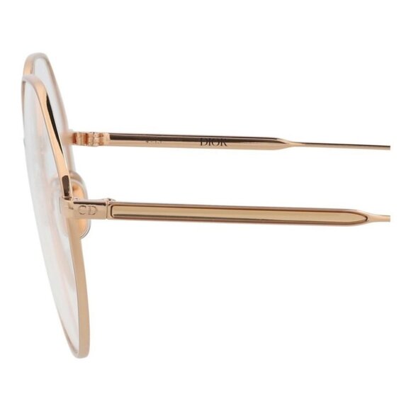 Dior Womens Round/Oval Gold Gold Transparent Fashion Designer Eyewear - Picture 4 of 4